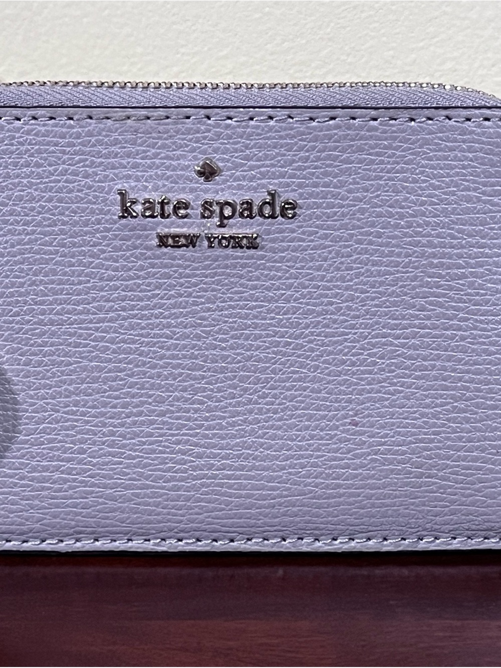 kate spade New York Grey Leather Card Holder